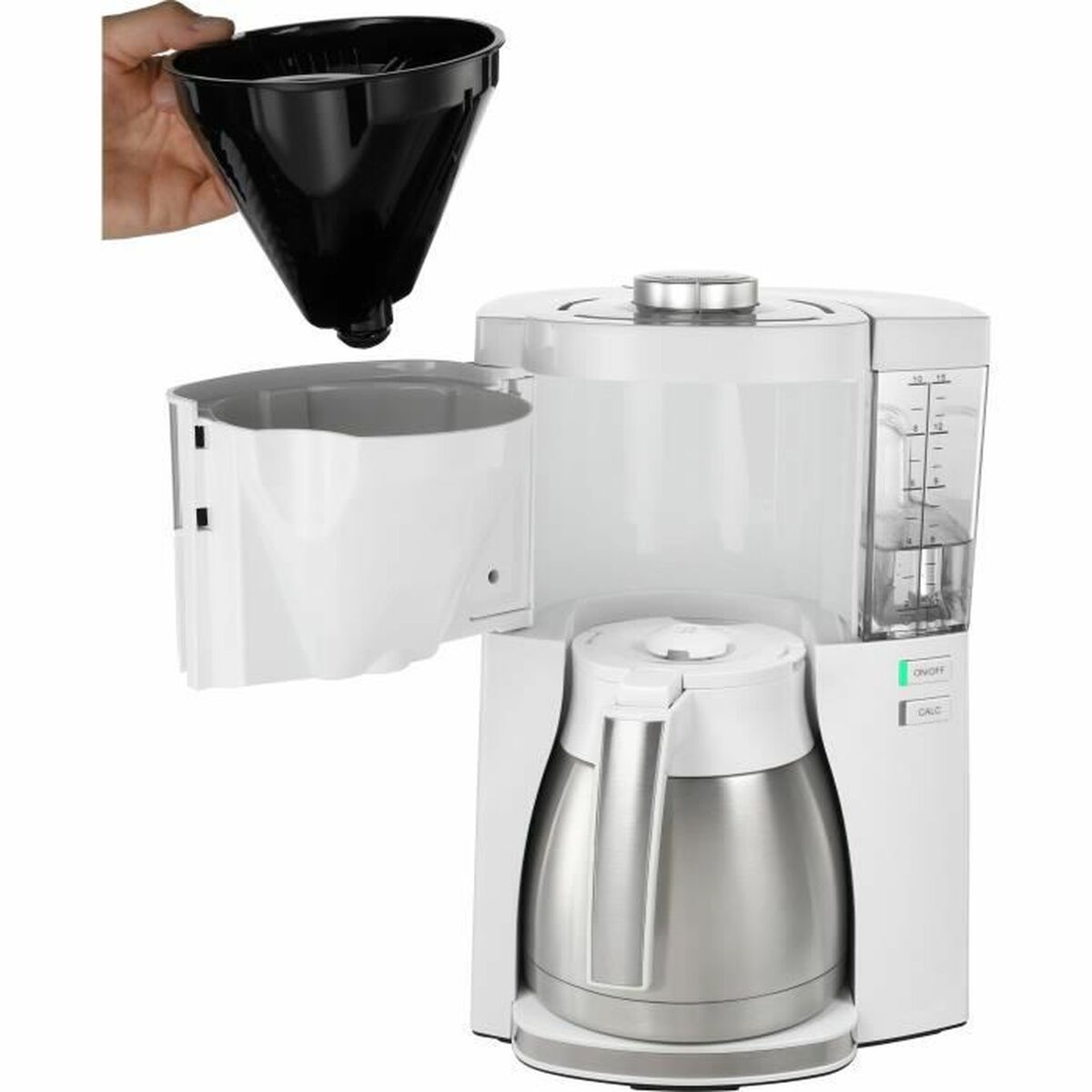 Caffettiera Americana Melitta 1025-15 1080 W Bianco 1,25 L