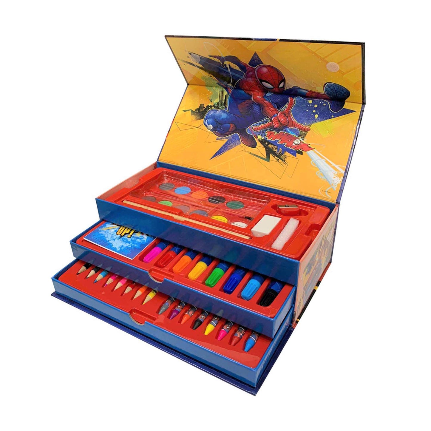 Set cancelleria valigetta da disegno bambini ufficiale Marvel Spiderman 4098