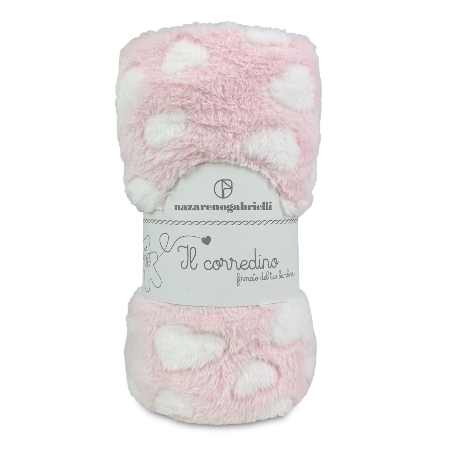 Plaid morbida copertina culla Nazareno Gabrielli neonato pile stampato 4117