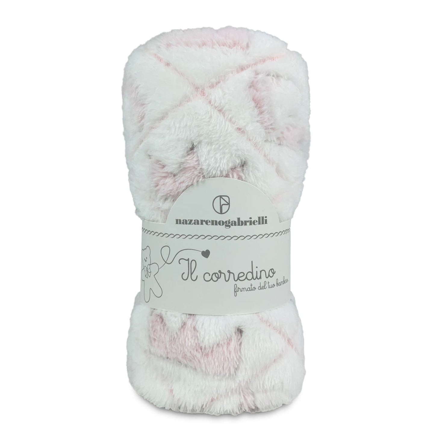 Plaid morbida copertina culla Nazareno Gabrielli neonato pile stampato 4117