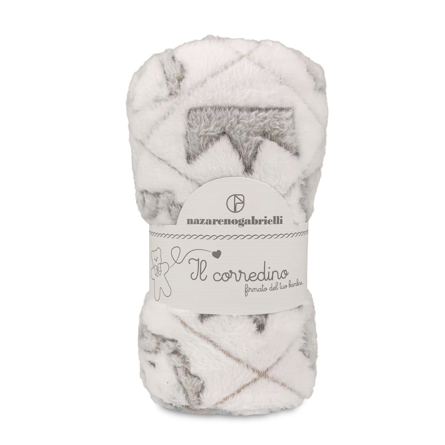 Plaid morbida copertina culla Nazareno Gabrielli neonato pile stampato 4117