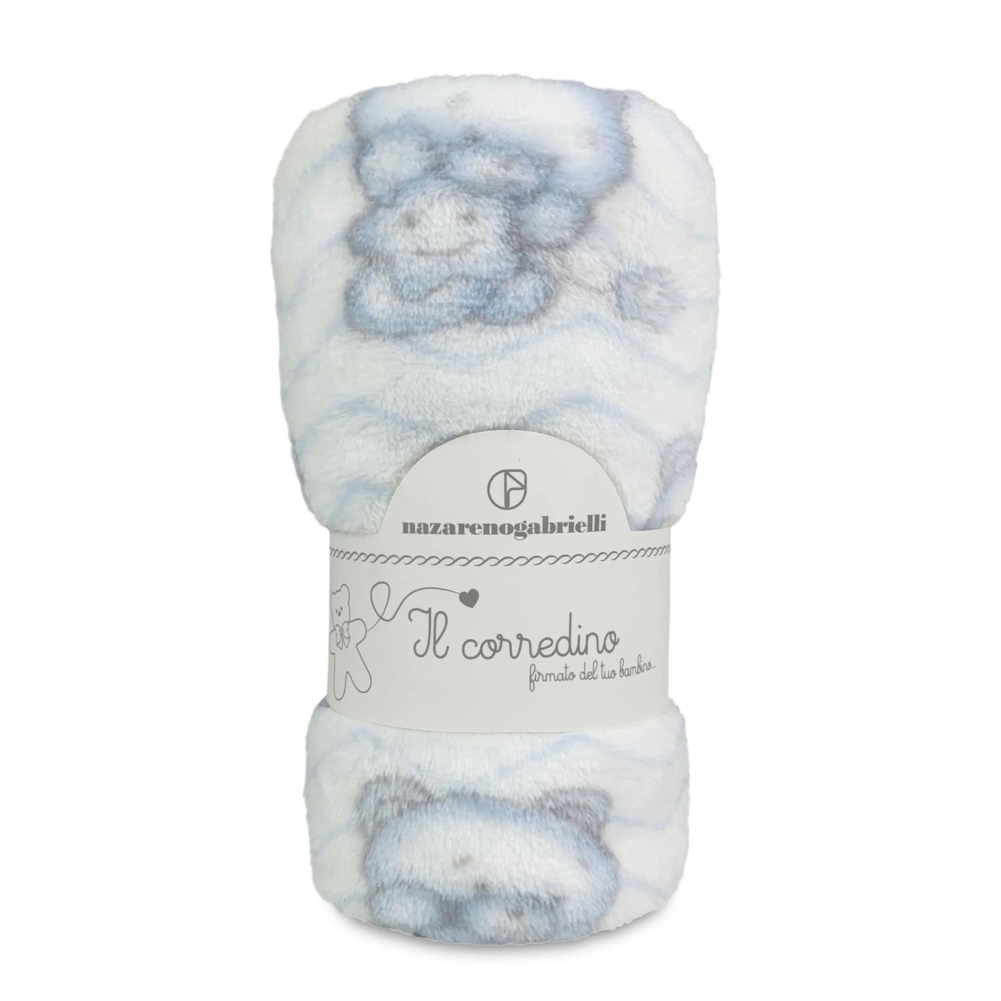 Plaid morbida copertina culla Nazareno Gabrielli neonato pile stampato 4117