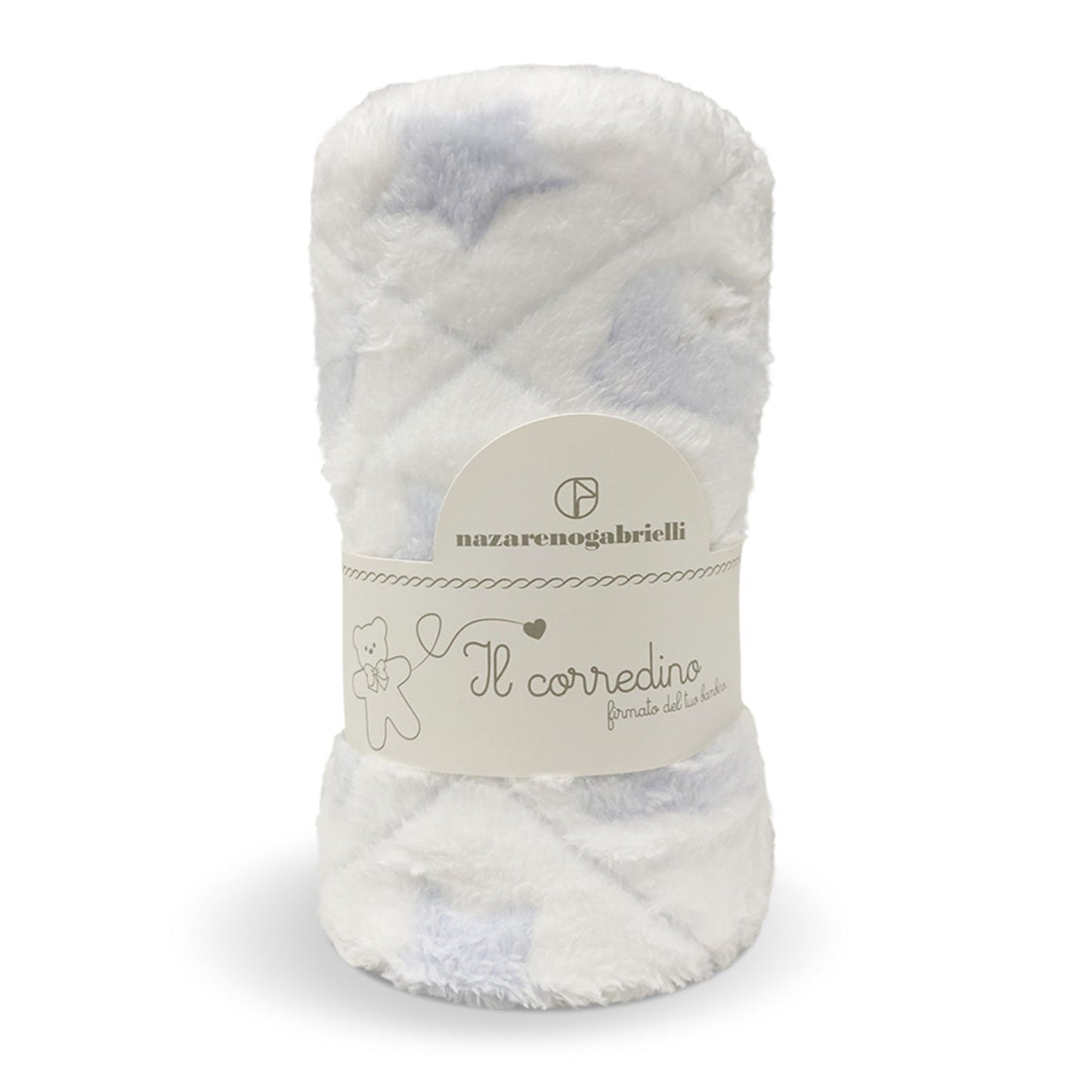 Plaid morbida copertina culla Nazareno Gabrielli neonato pile stampato 4117