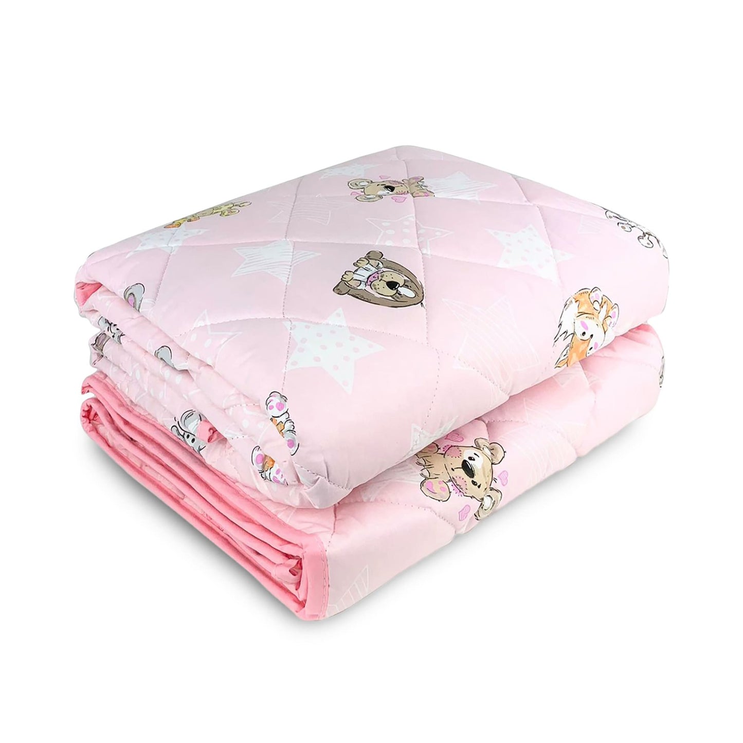 Trapuntino primaverile Biancaluna in cotone culla lettino + paraurti Alex 4143