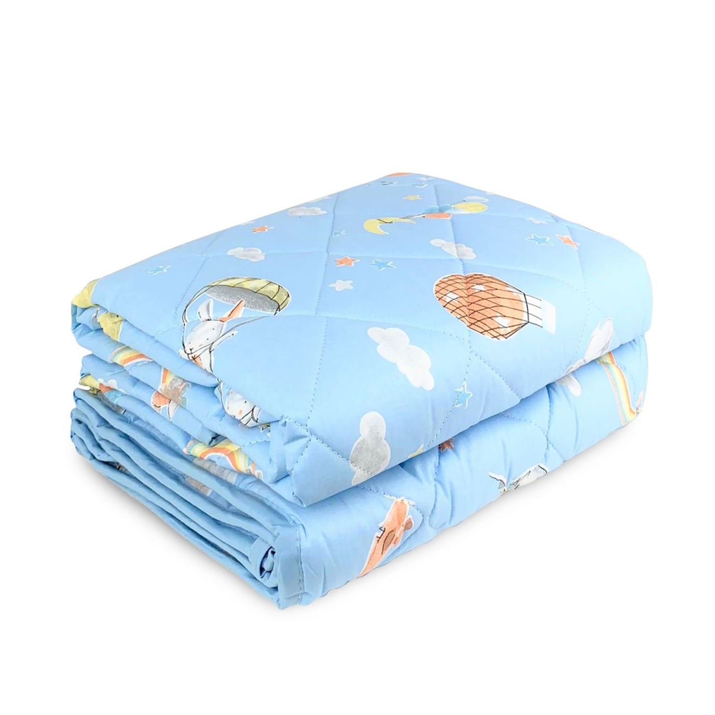 Trapuntino primaverile Biancaluna in cotone culla lettino + paraurti Betta 4144