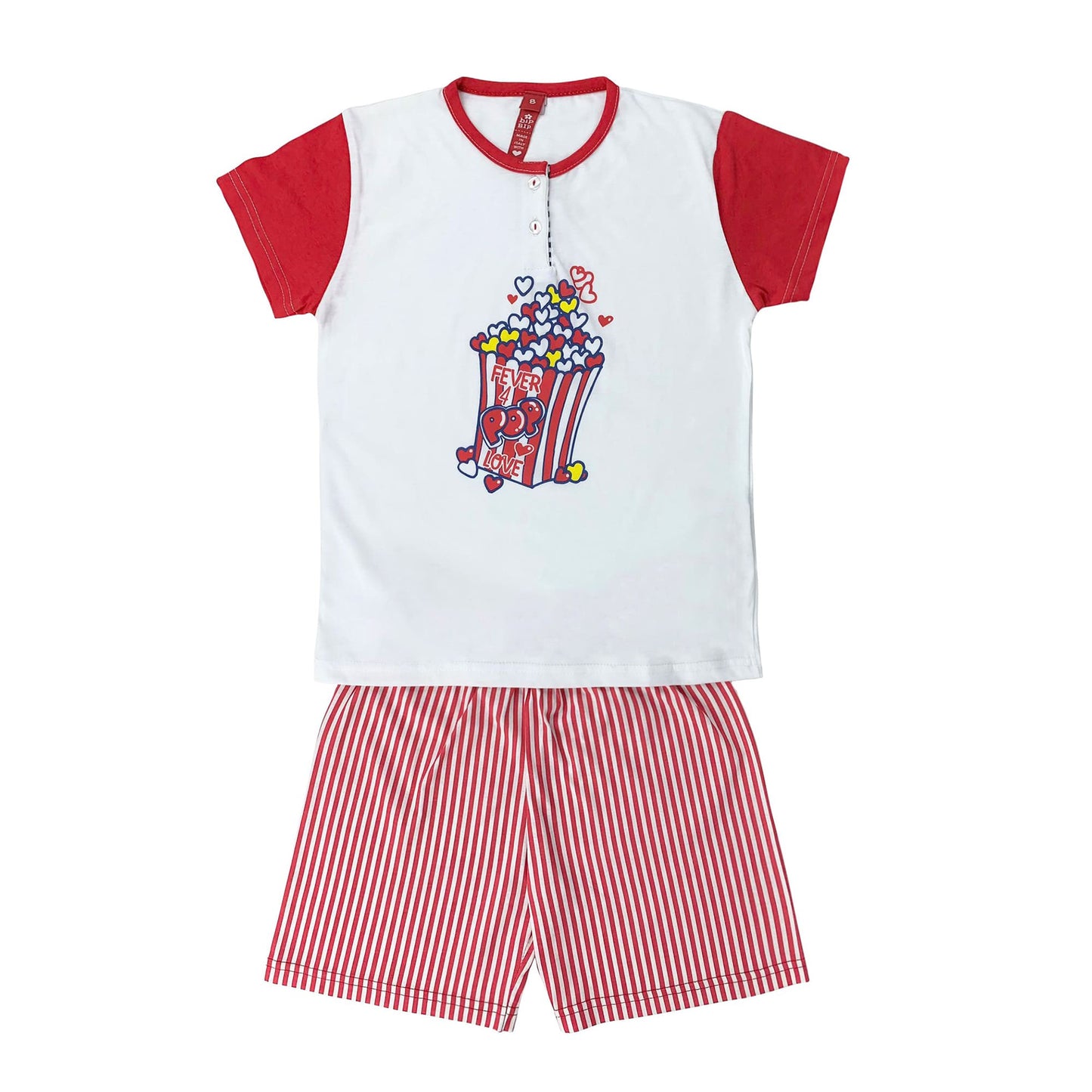 Pigiama bambina mezze maniche bip bip primavera estate in cotone 4177