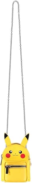 Difuzed Borsetta Pokemon - (Pikachu) Micro Zaino Bag Tracolla e portachiavi 10cm
