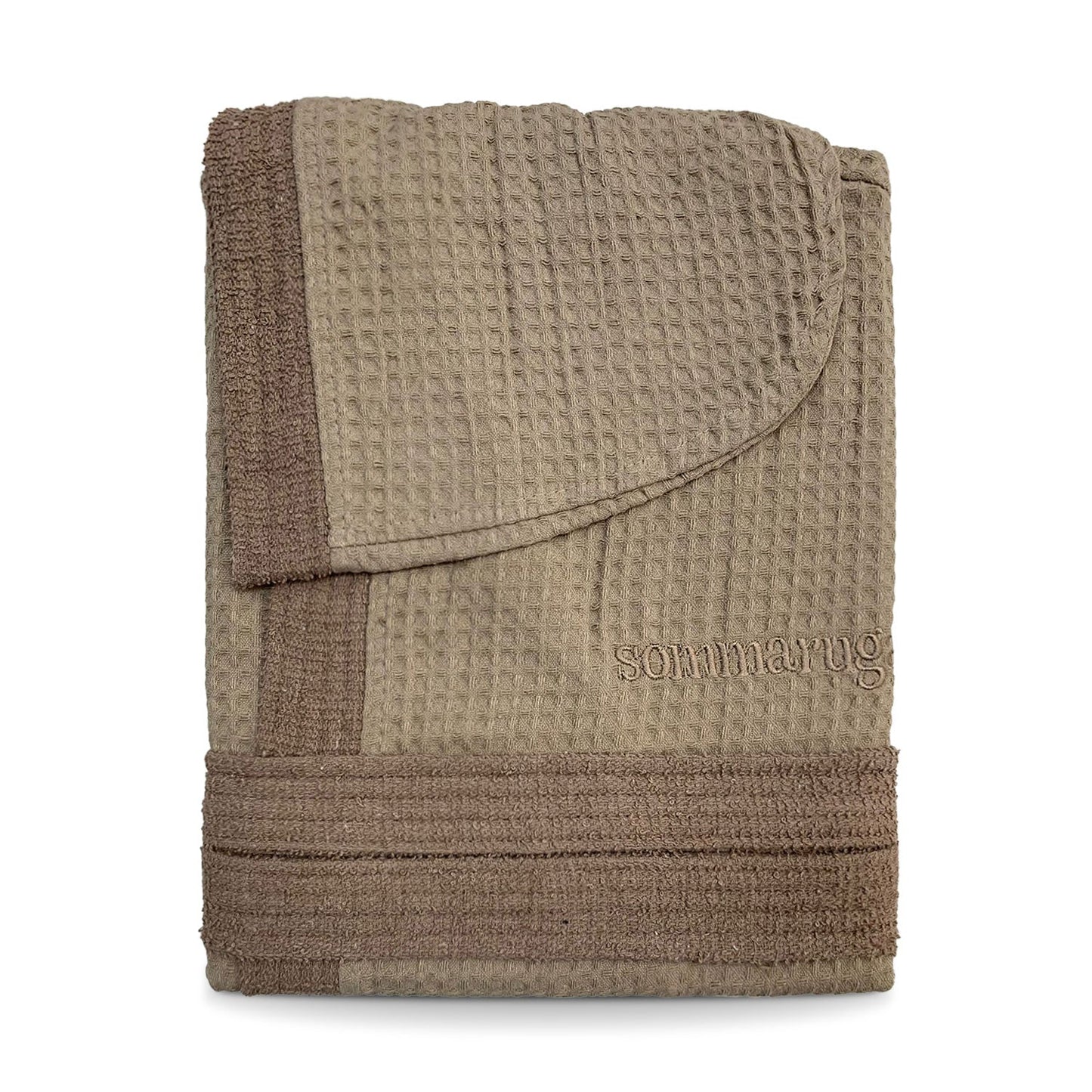 Accappatoio nido d'ape unisex uomo donna Sommaruga 350gr tasche e cappuccio 4219