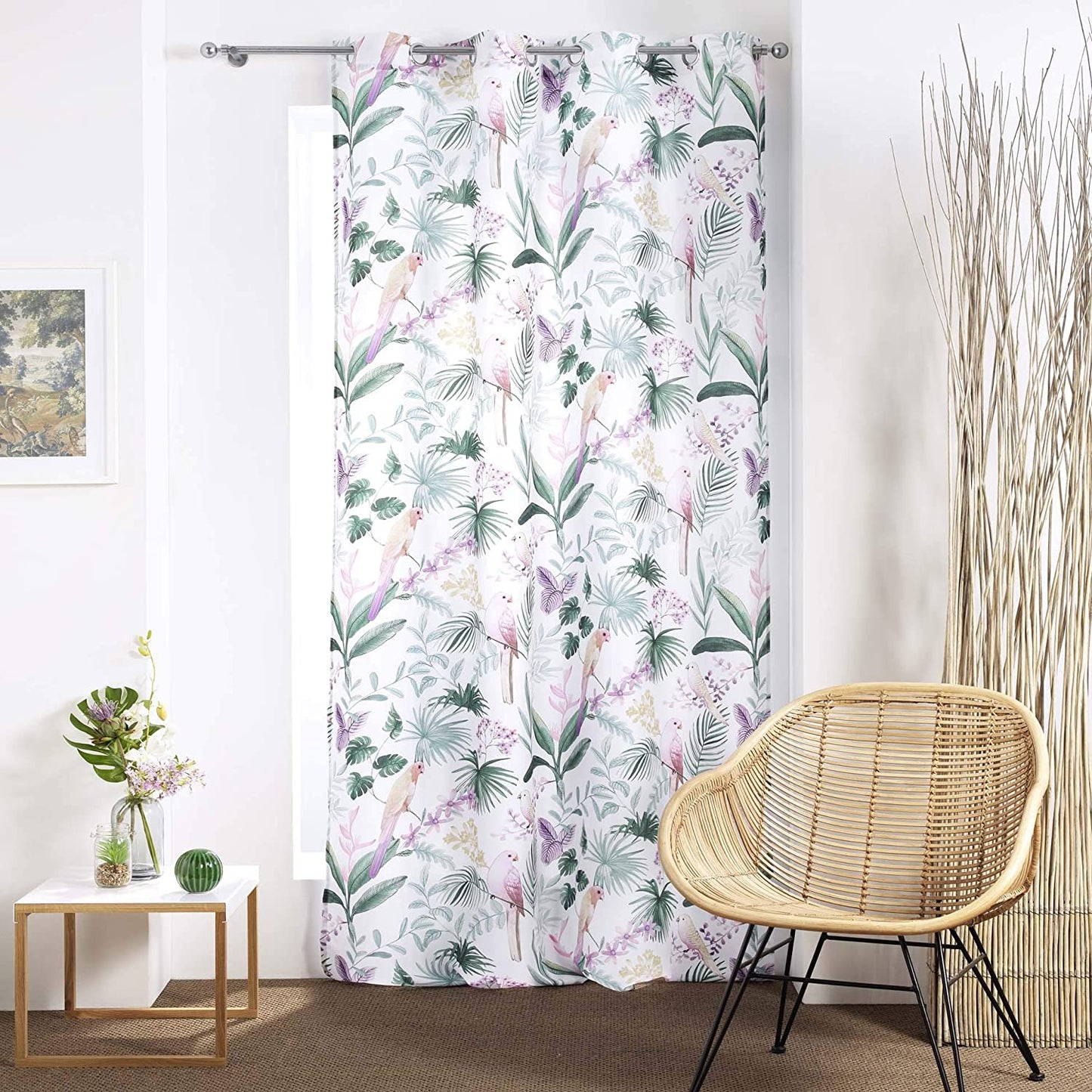 Tenda arredo 1 pannello con borchie Douceur d'Intérieur 140x260 cm 4250
