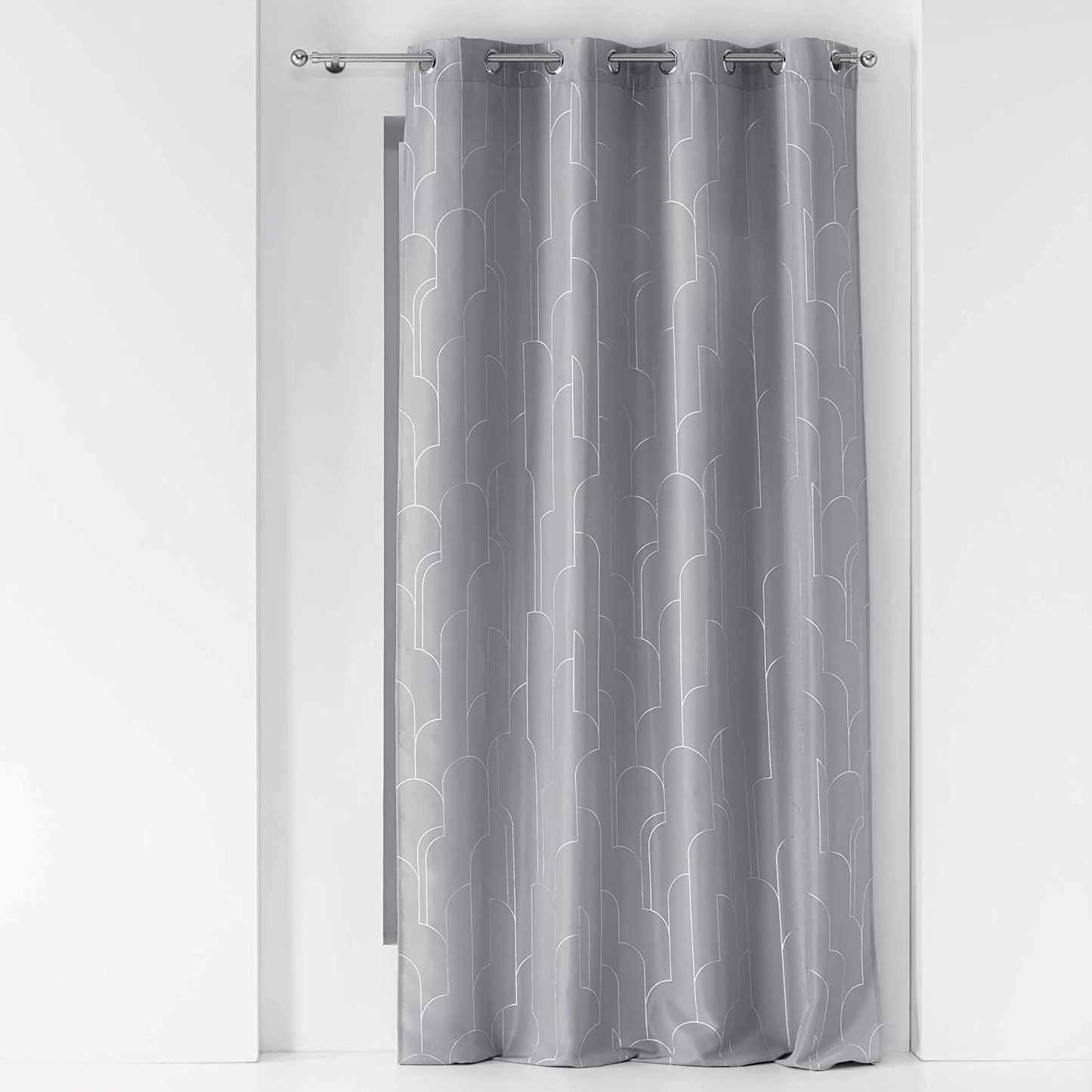 Tenda arredo 1 pannello con borchie Douceur d'Intérieur 140x260 cm 4252