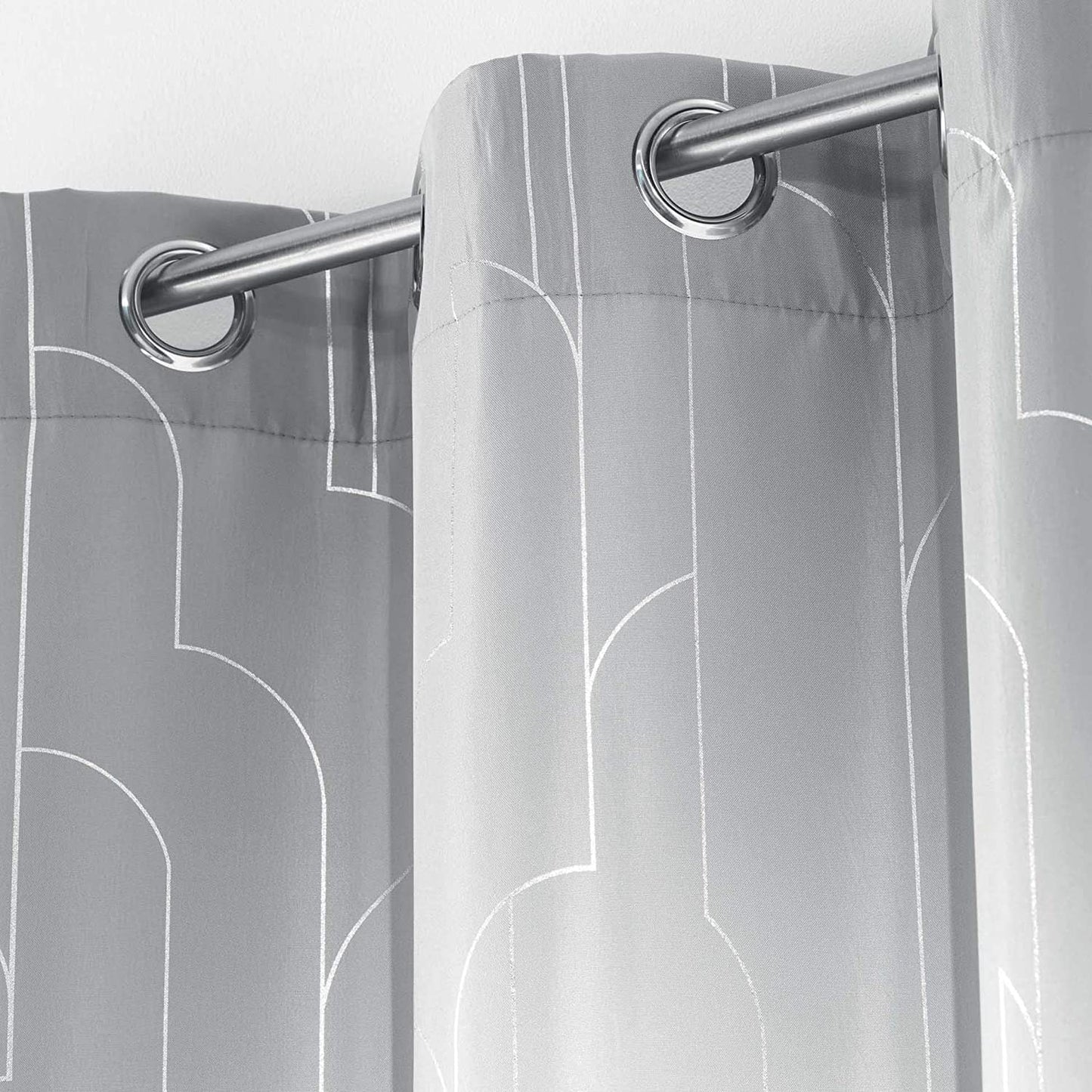 Tenda arredo 1 pannello con borchie Douceur d'Intérieur 140x260 cm 4252