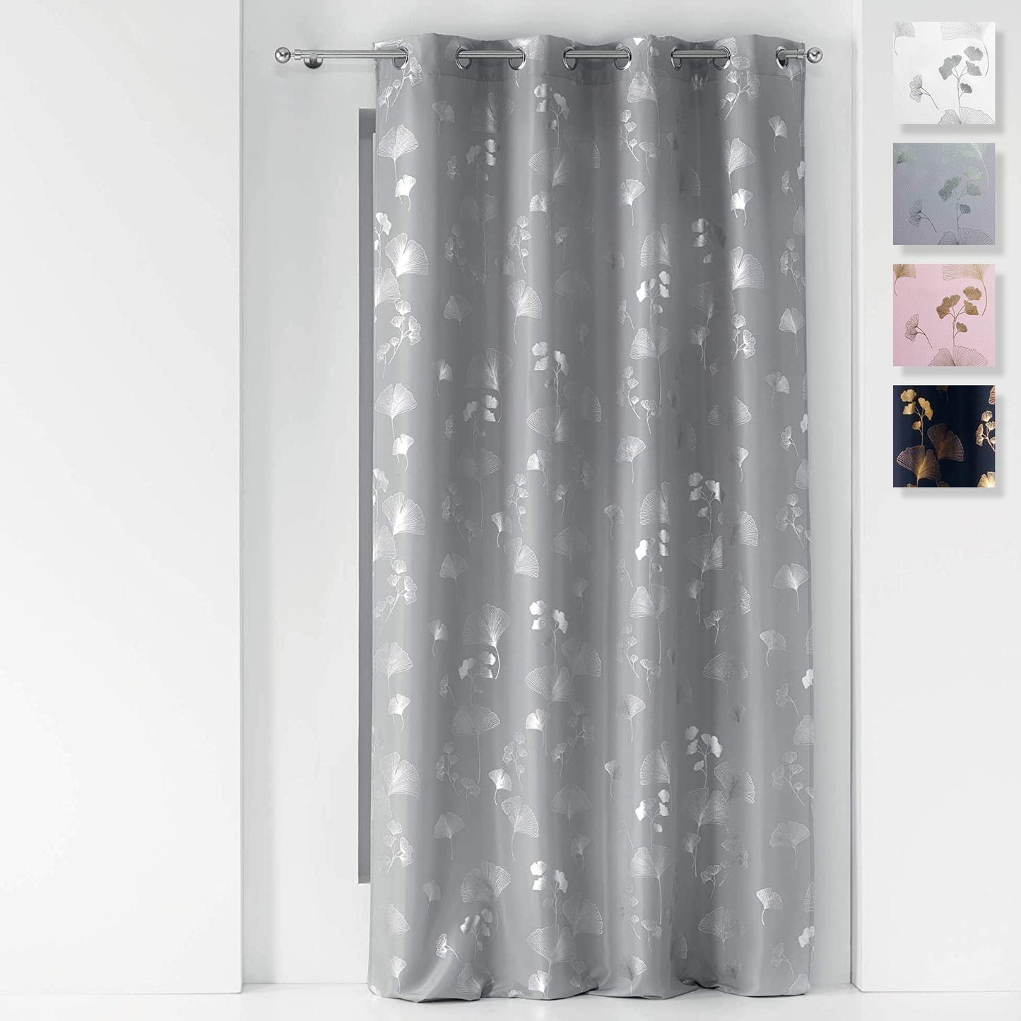 Tenda arredo 1 pannello con borchie Douceur d'Intérieur 140x260 cm 4253