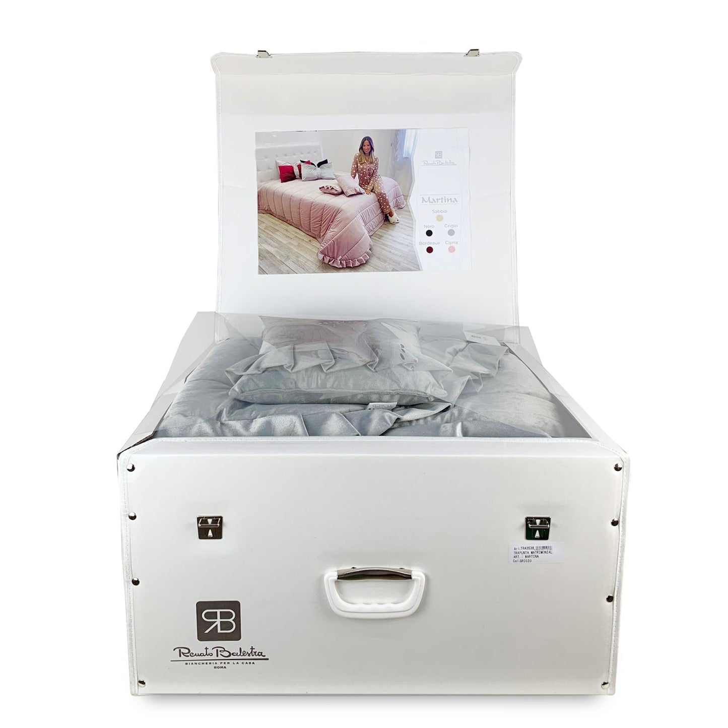 Trapunta piumone invernale velluto matrimoniale Renato Balestra Martina 4281