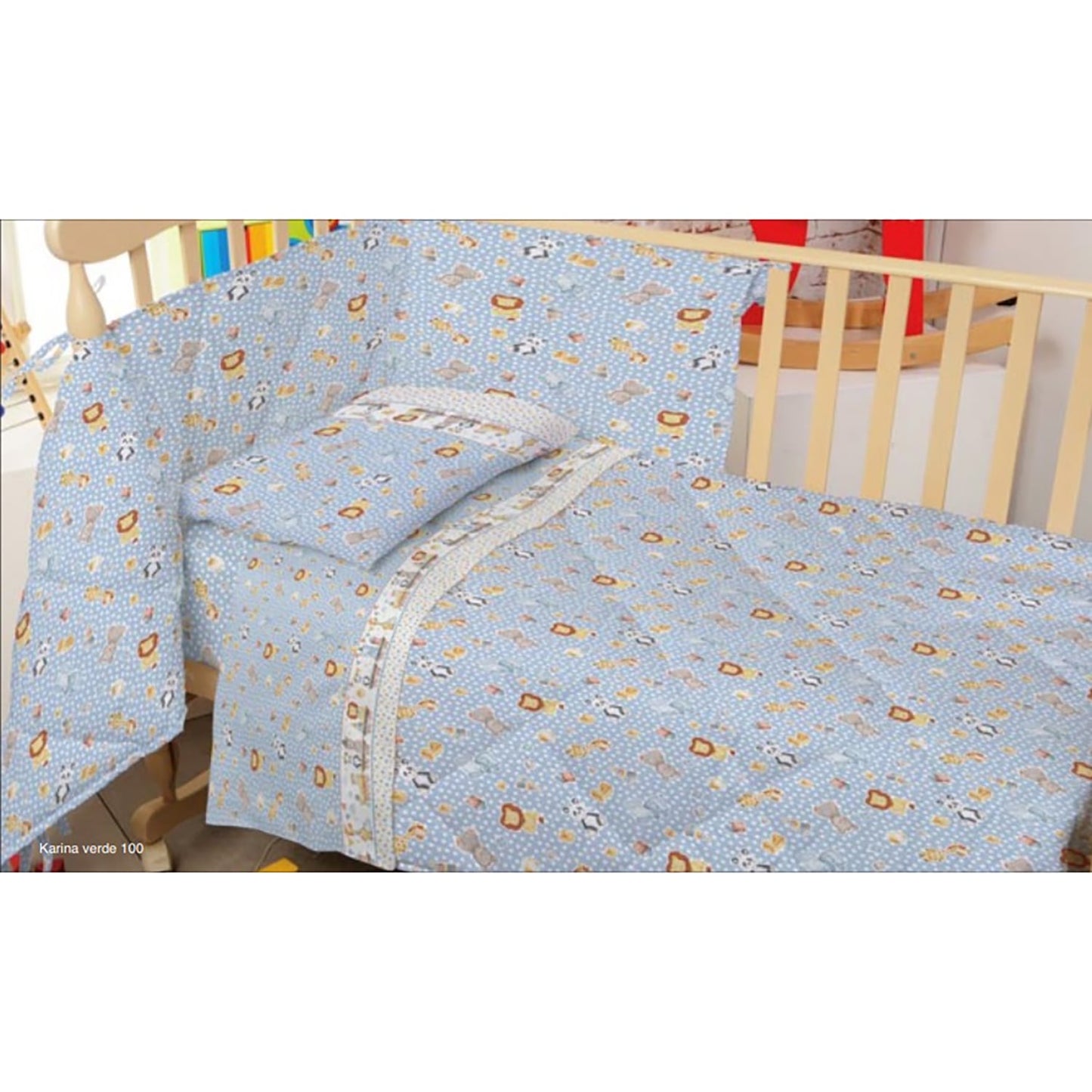 Trapunta invernale piumone Biancaluna Karina per culla lettino + paraurti 4297