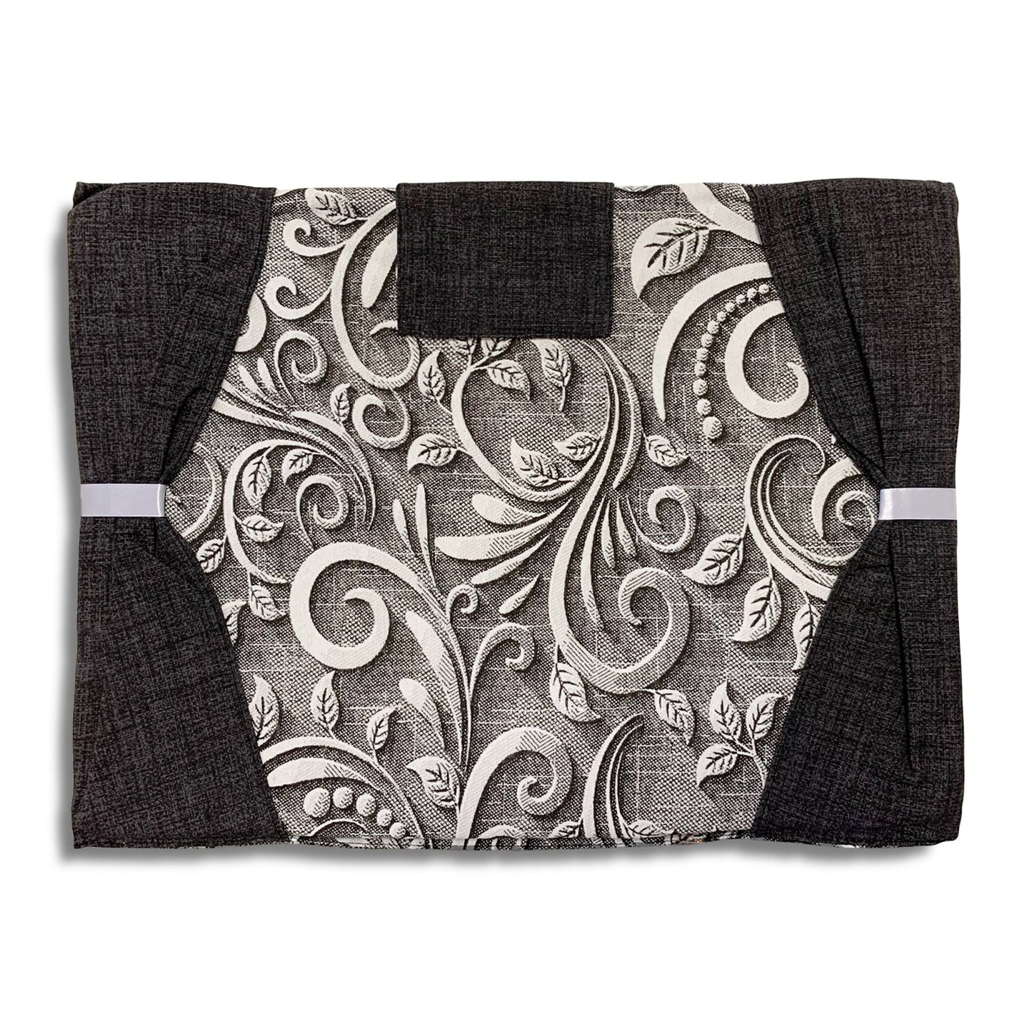 Copriforno cucina imbottito in fantasia fiori volant 47x35 BA Collection 4353