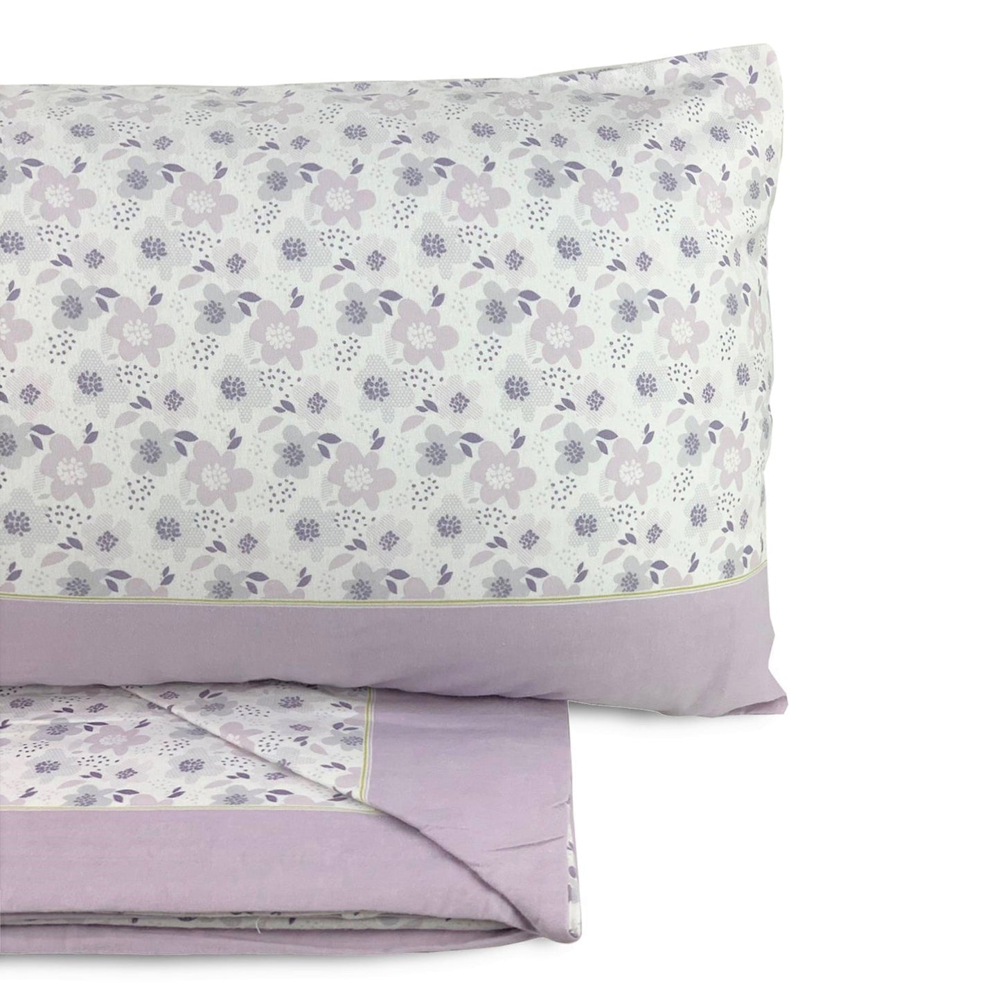 Completo lenzuola in flanella di cotone matrimoniale Biancaluna 2 piazze 4365