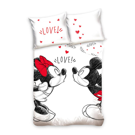 Set letto singolo copripiumino + federa ufficiale Disney Mickey and Friends 4404