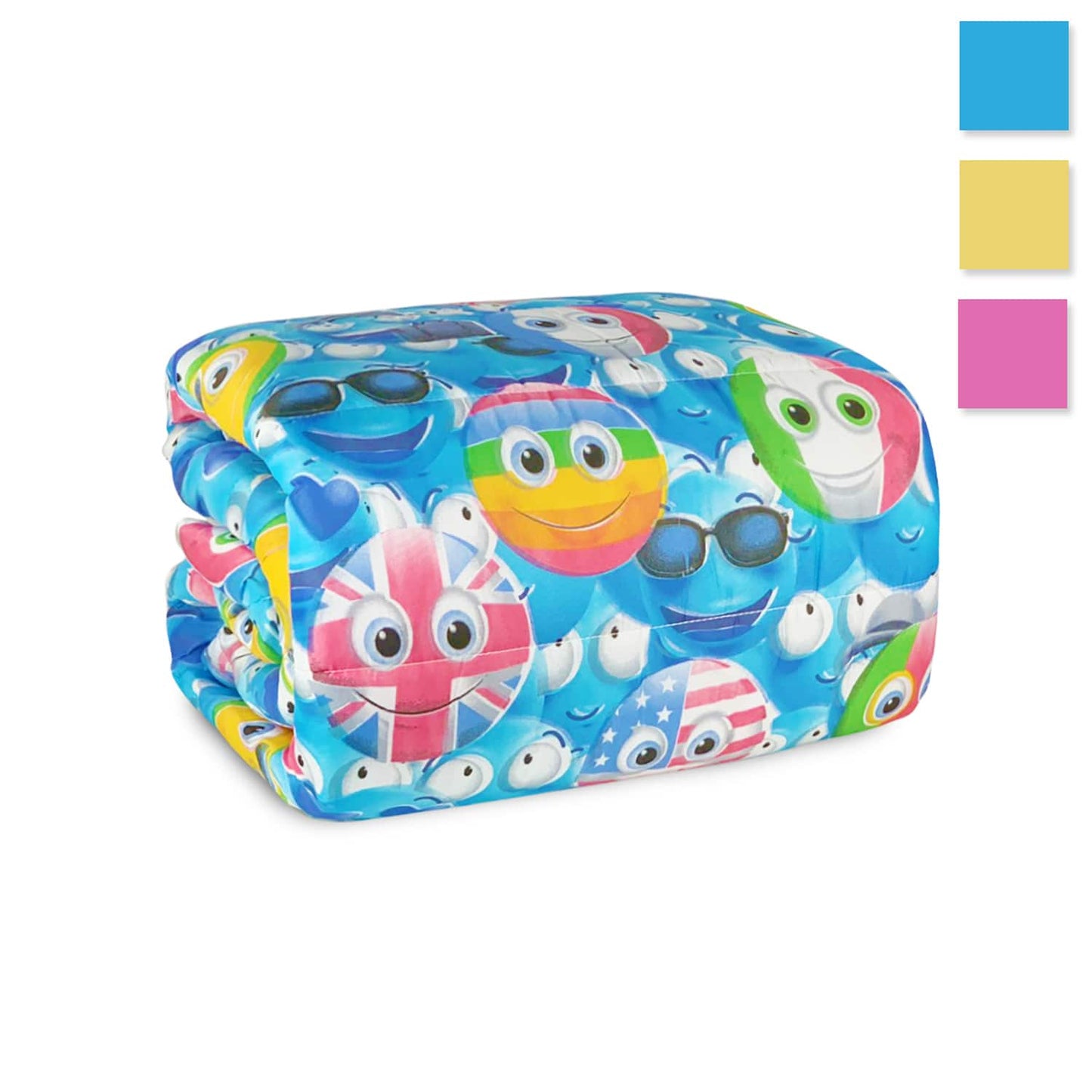 Trapunta piumone singolo invernale faccine bandiere letto 4420