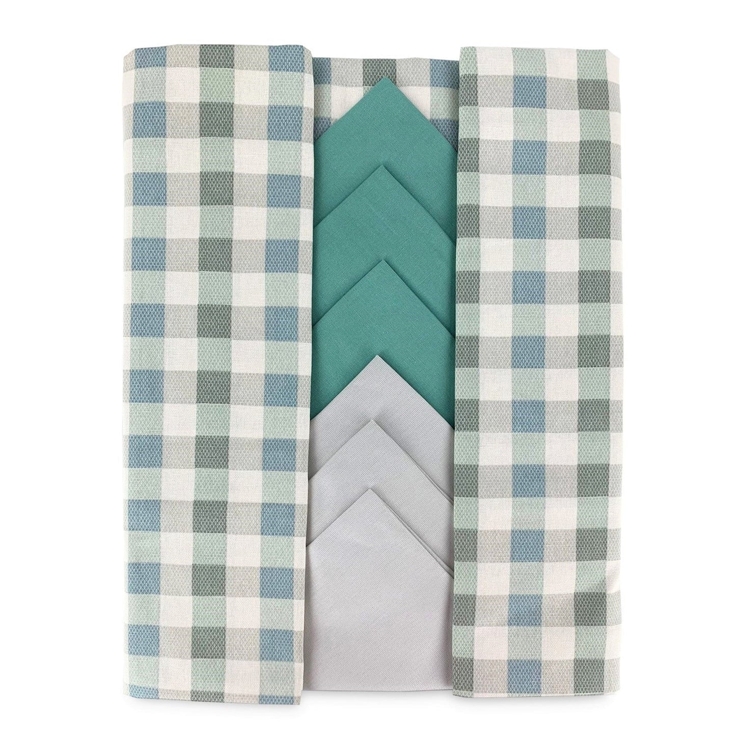 Servizio da tavola Vingi 12 posti tovaglia + tovaglioli stampa Scozzese 4422