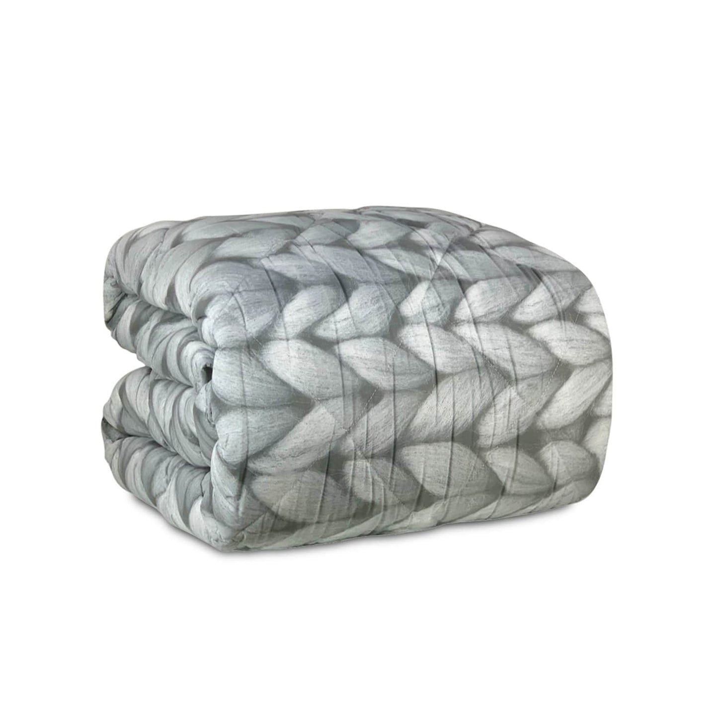 Trapunta matrimoniale in cotone Biancaluna piumone invernale Berna stampata 4453