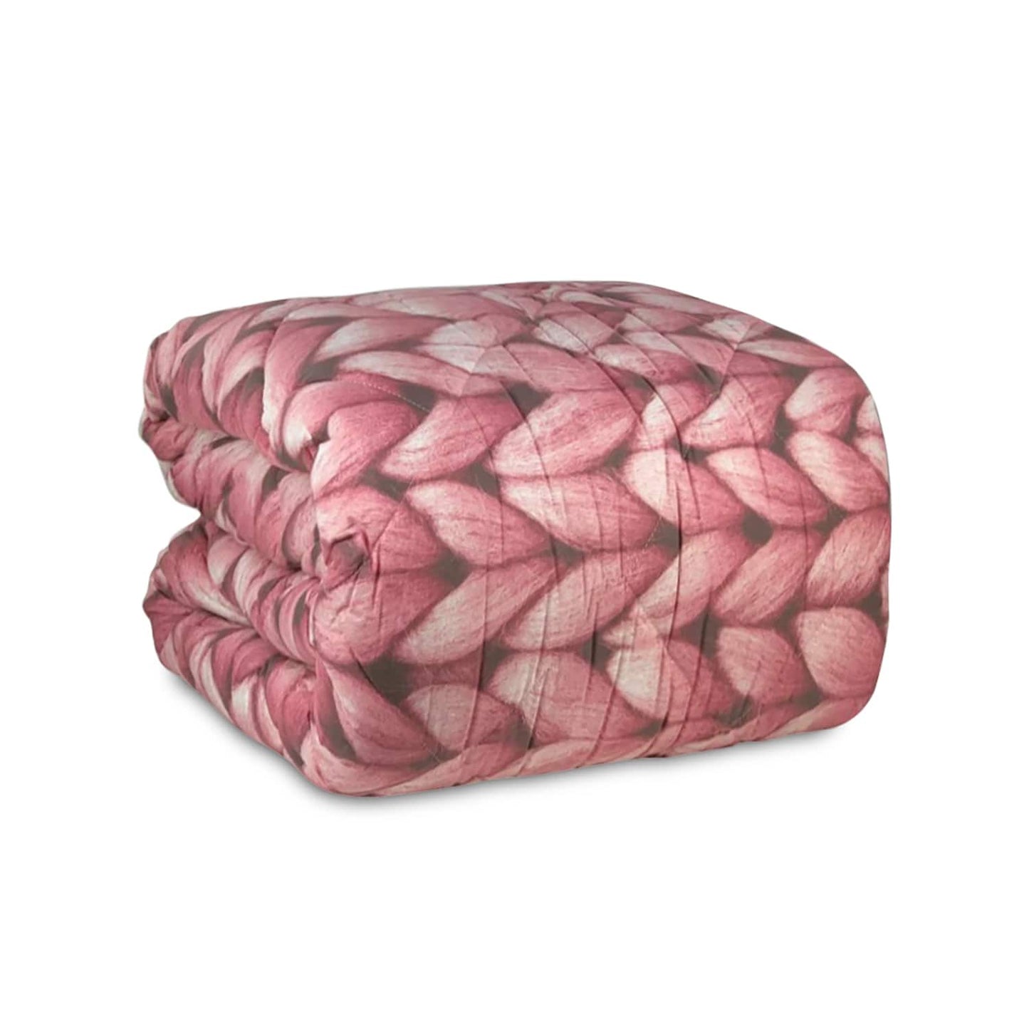 Trapunta matrimoniale in cotone Biancaluna piumone invernale Berna stampata 4453