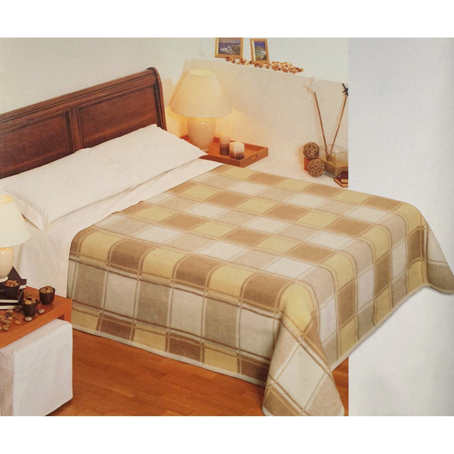 Coperta invernale misto lana jacquard una piazza e mezza Soraia 7138