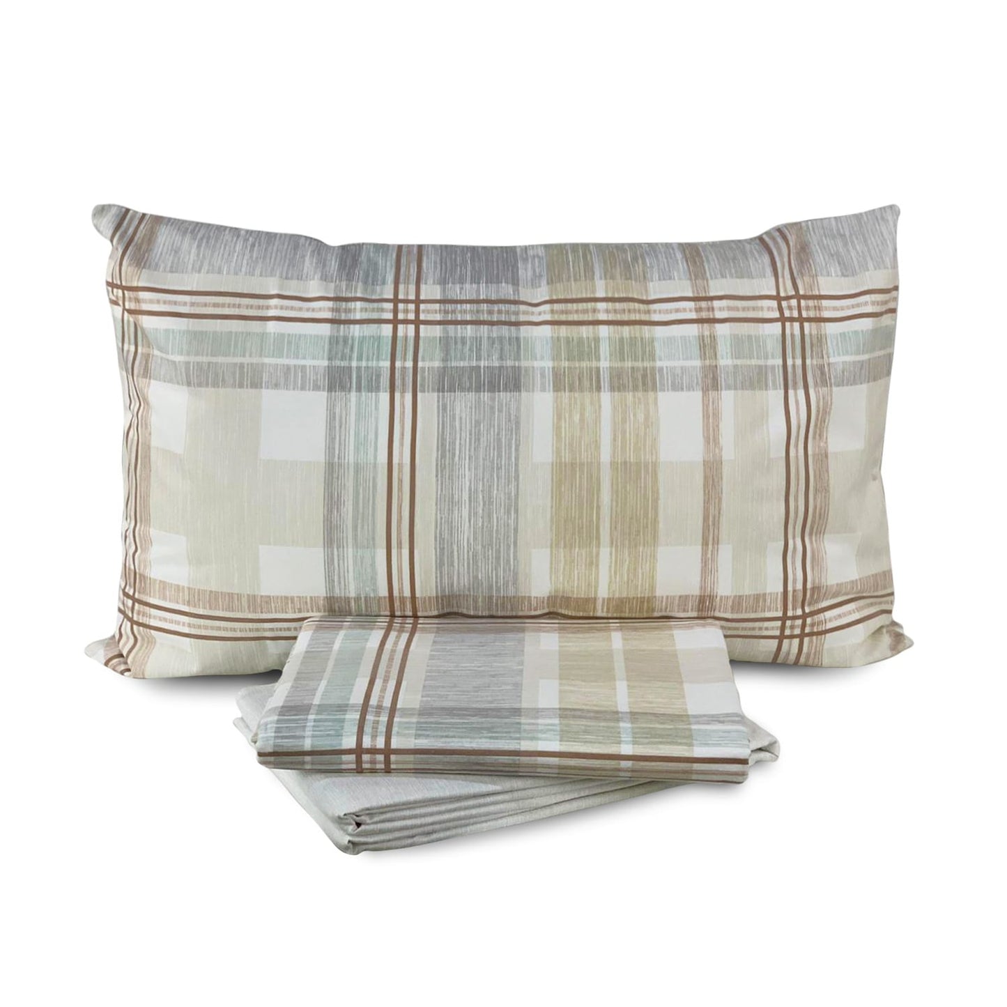 Completo lenzuola in flanella di cotone una piazza e mezza Gabel Logan 4549