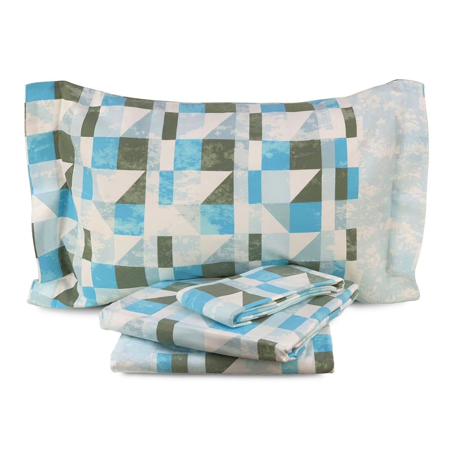 Completo lenzuola in flanella matrimoniale Caleffi Cromatic letto 2 piazze 4550