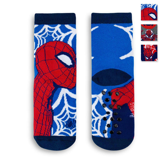 Calzini antiscivolo bambino Marvel Spiderman in cotone Spider Man 4586