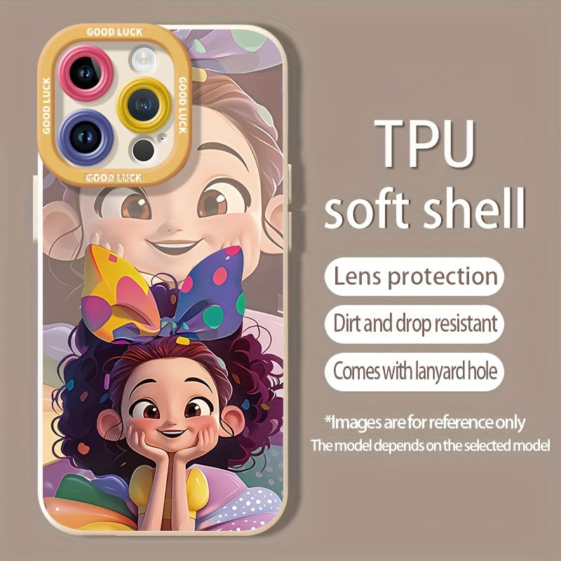 Suitable for iPhone 16 Pro Max/15/14 PLUS/13/12/11 phone case, shock-absorbing, anti-slip, lightweight, protective high-quality Air Cushion TPU lens all-inclusive protective case soft shell