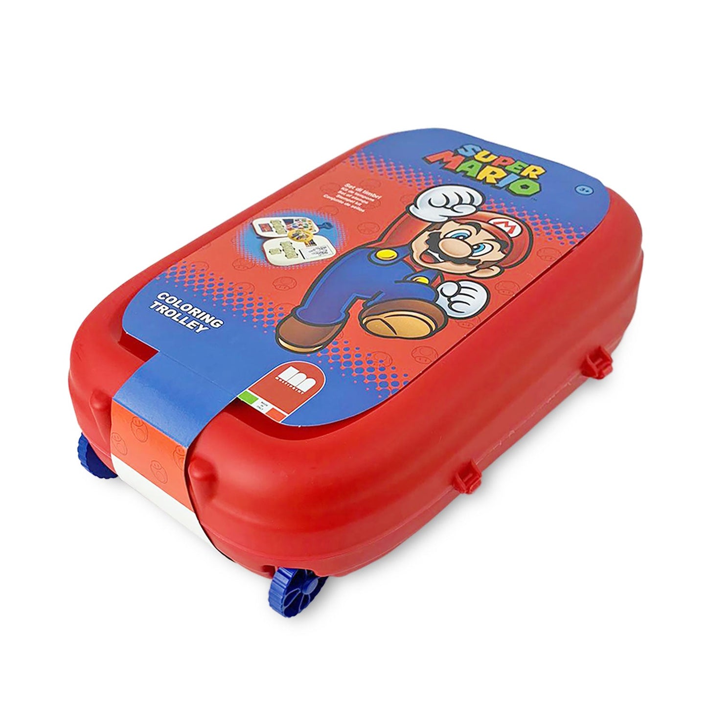 Set cancelleria trolley Super Mario Bros pennarelli Giotto ufficiale 4665