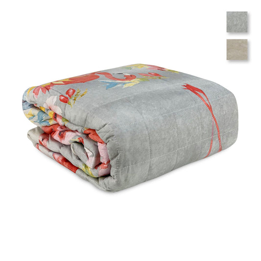 Copridivano 3 Posti Salvadivano Trapuntato Fenicotteri Pensieri Delicati 4854