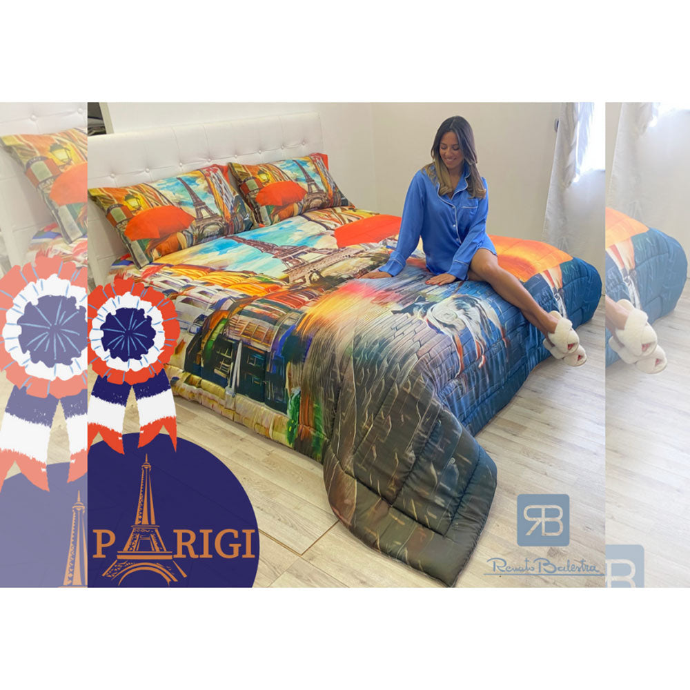 Trapuntino primaverile letto matrimoniale stampato Renato Balestra Parigi 4879