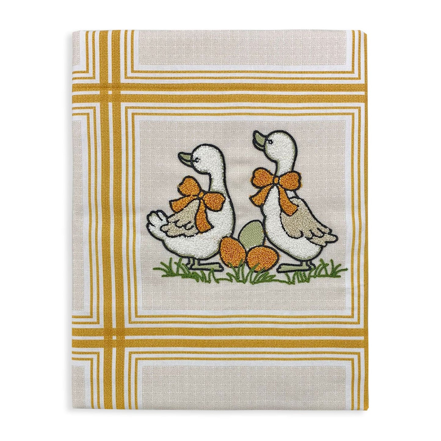 Tovaglia pasquale 6 posti Vingi con ricamo di Pasqua copritavolo in cotone 4939