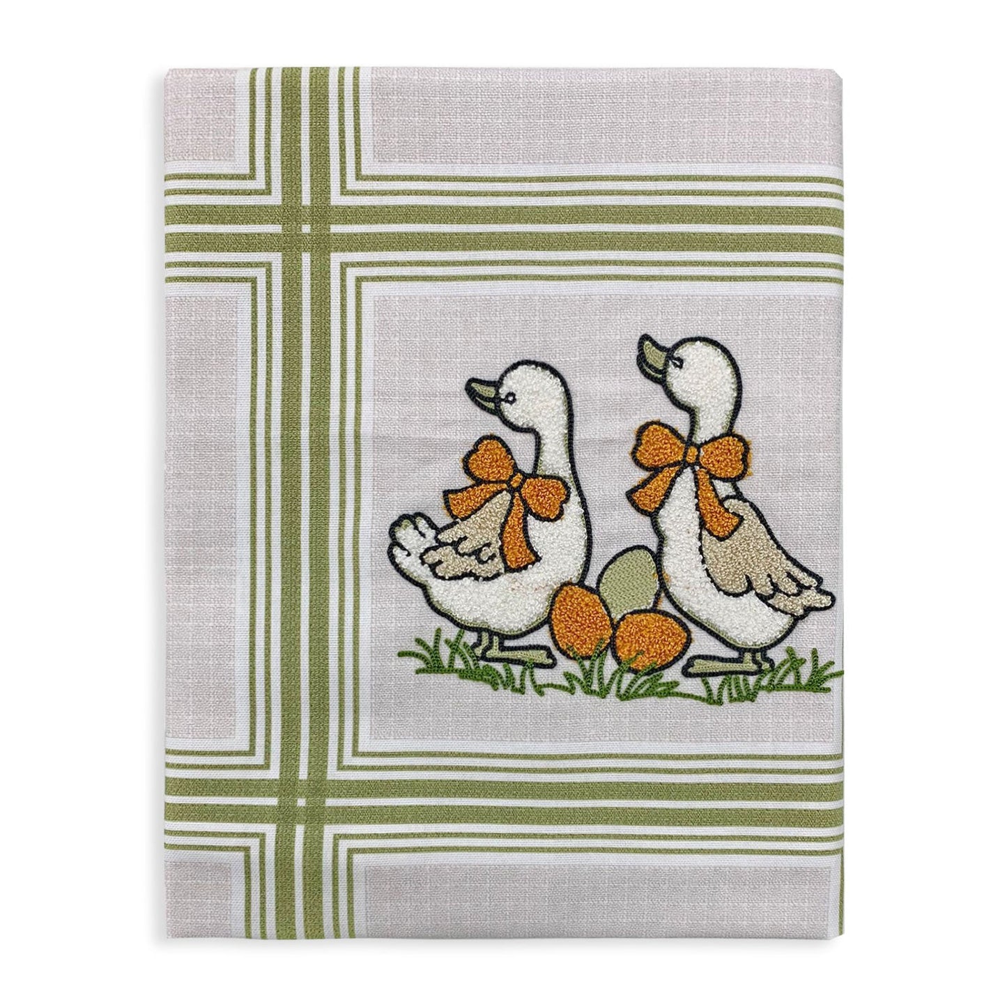 Tovaglia pasquale 6 posti Vingi con ricamo di Pasqua copritavolo in cotone 4939