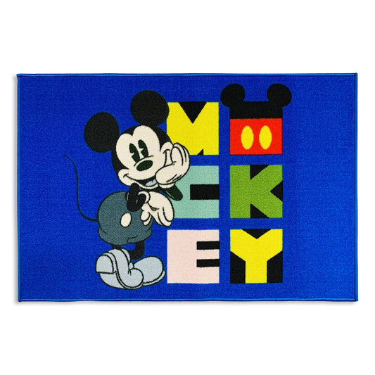 Tappeto antiscivolo cameretta bambini Disney Mickey Mouse 80x120 cm 4945