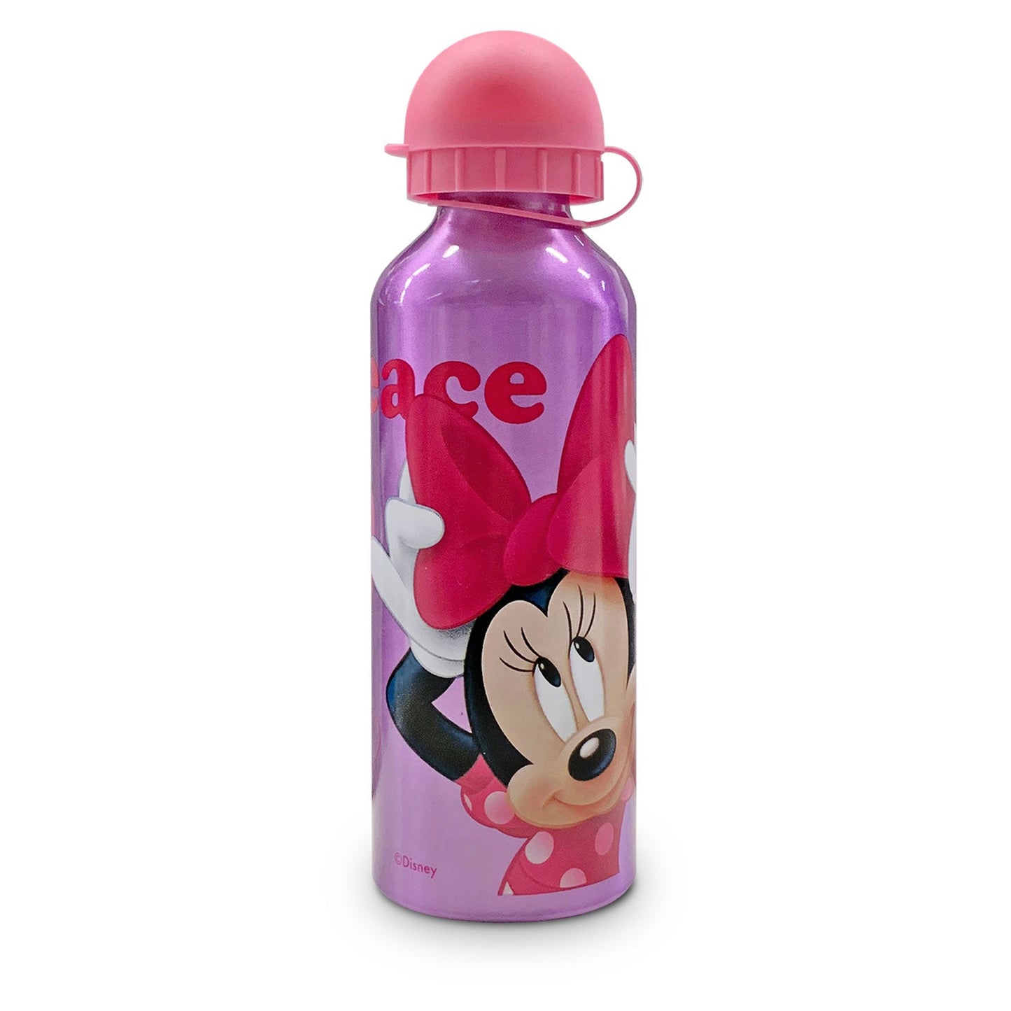 Borraccia bambini Disney Minnie Mouse bottiglia allumino e beccuccio 500ml 4964