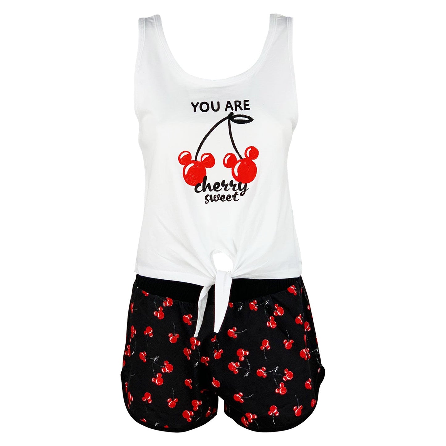 Pigiama corto donna Disney Mickey Mouse canotta e pantaloncino in cotone 4971