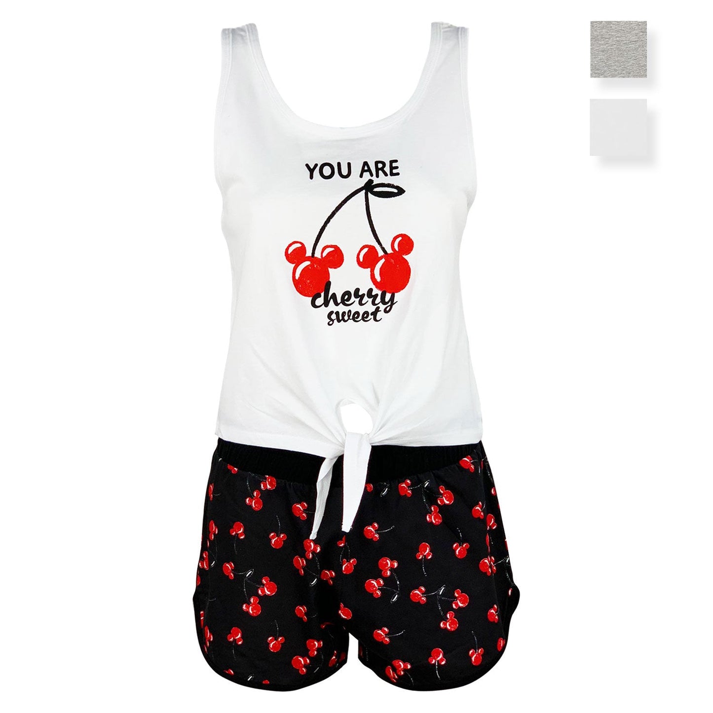 Pigiama corto donna Disney Mickey Mouse canotta e pantaloncino in cotone 4971
