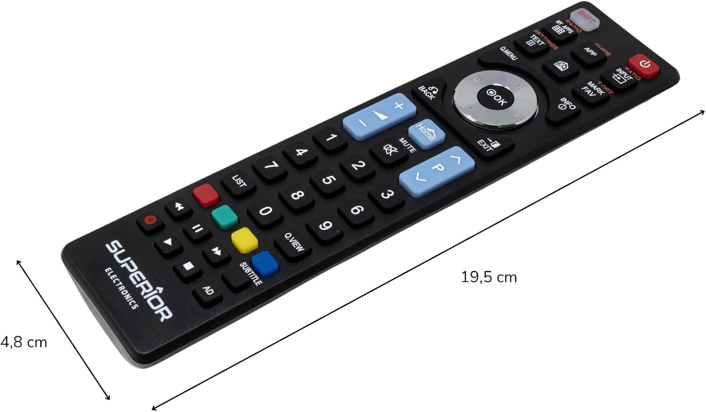 Telecomando Tv Universale Smart Tv Lg Superior Compatibile Per Tv Lg E Pc Nero