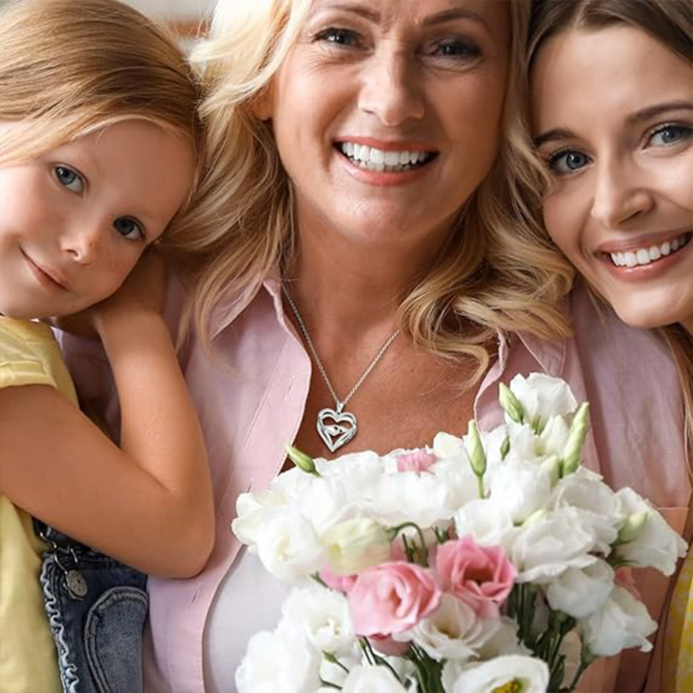 Collana da Donna in Argento Sterling 925 - Mamma, Ti voglio bene