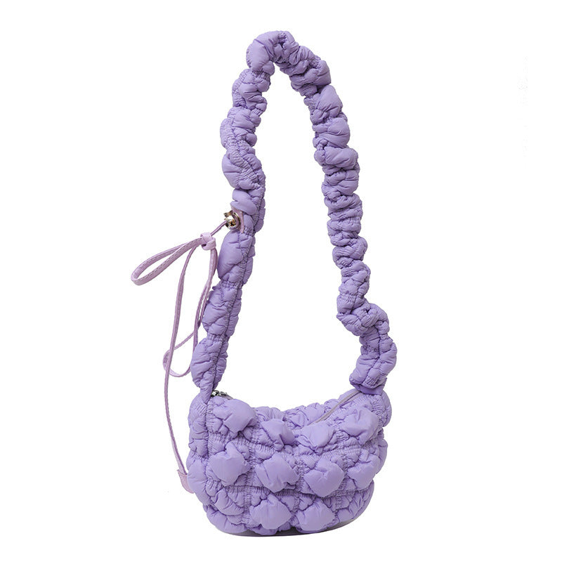 Shoulder Bag Cloud Qin Light Bubble Fold