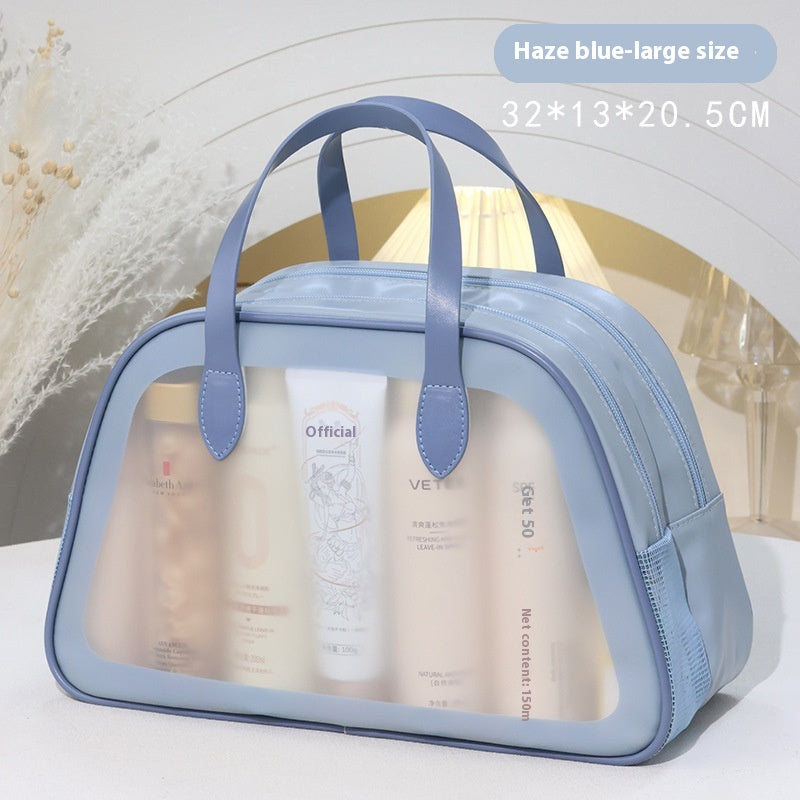 Borsa per il lavaggio a secco e a umido, custodia per il trasporto a semicerchio a doppio strato