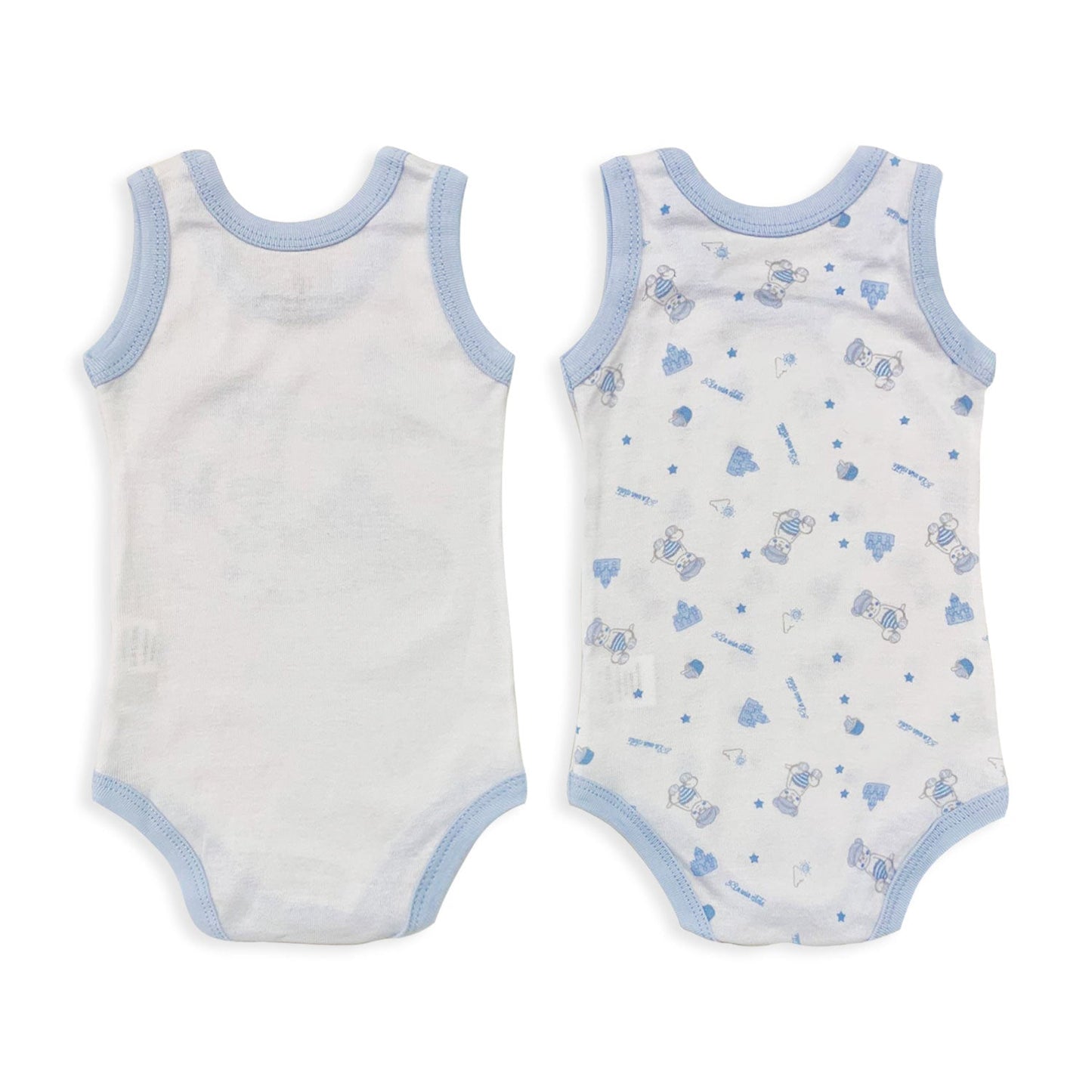 Coppia Body americano neonato in cotone bimbo giromanica Nazareno Gabrielli 5002