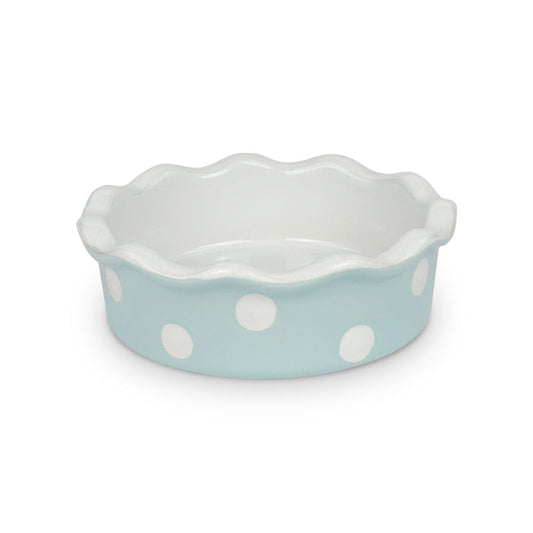 Tortiera in ceramica piccola Isabelle Rose in pois per dolci Ø 12cm h 4cm 5030