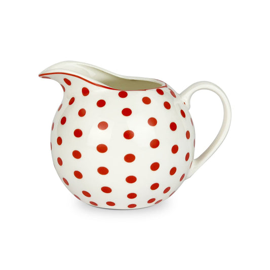 Lattiera in porcellana Isabelle Rose a pois brocca per latte bricco rotondo 5057
