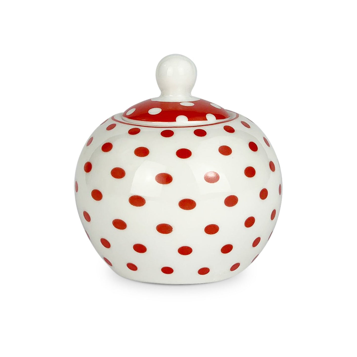 Zuccheriera in porcellana Isabelle Rose a pois Shabby chic rotonda 5064