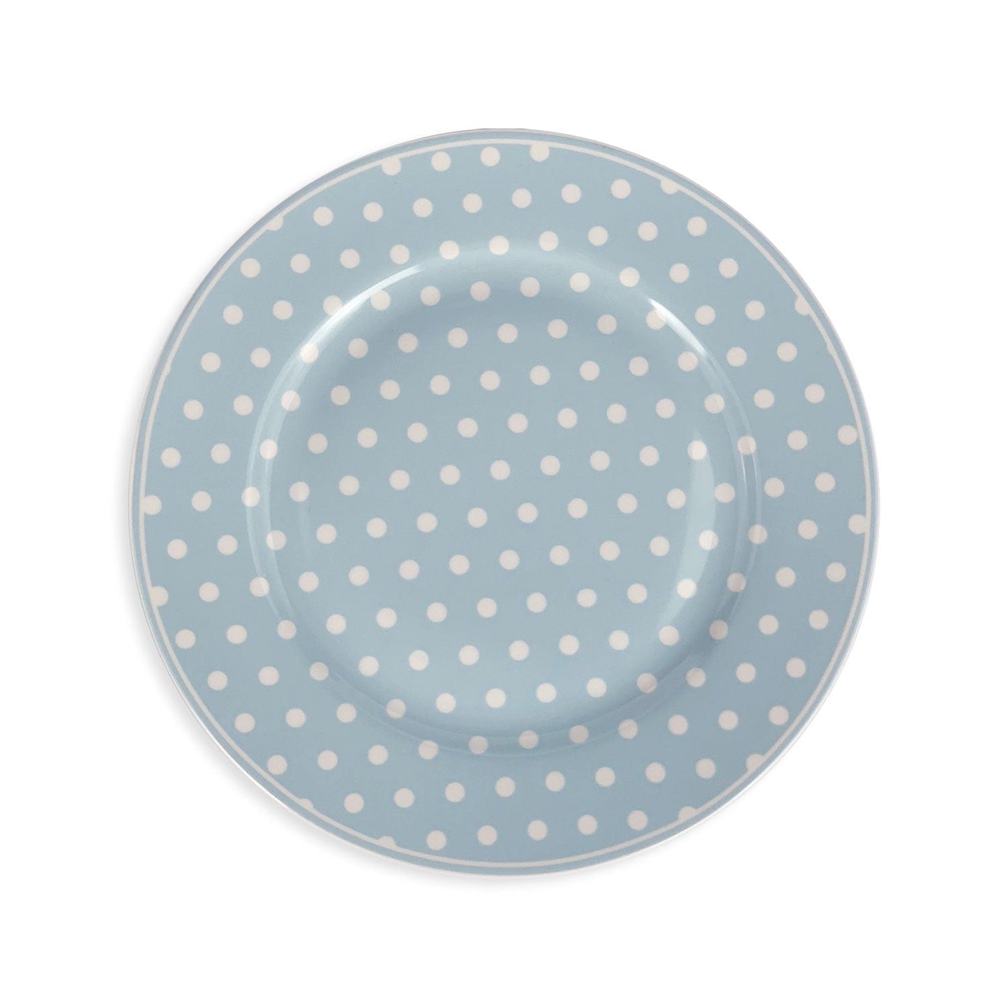 Servizio piatti da dessert Isabelle Rose a pois Shabby chic porcellana 6pz 5099