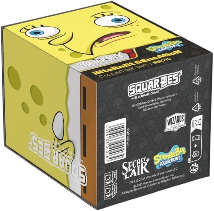 Squaroes Spongebob SB015 (iNteRnEt SEnsAtioN) Box Scatola Porta Mazzo Carte TCG