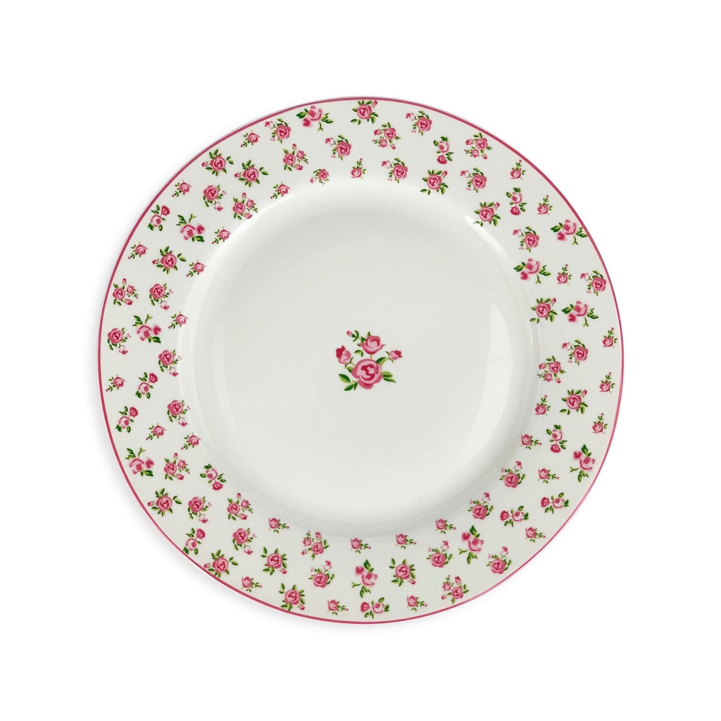 Servizio piatti da dessert Isabelle Rose Holly Shabby chic porcellana 6pz 5105